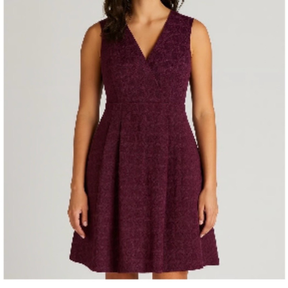 Kirna Zabete for Target Elegant Maroon Sz 2 Sleeveless Dress Brocade